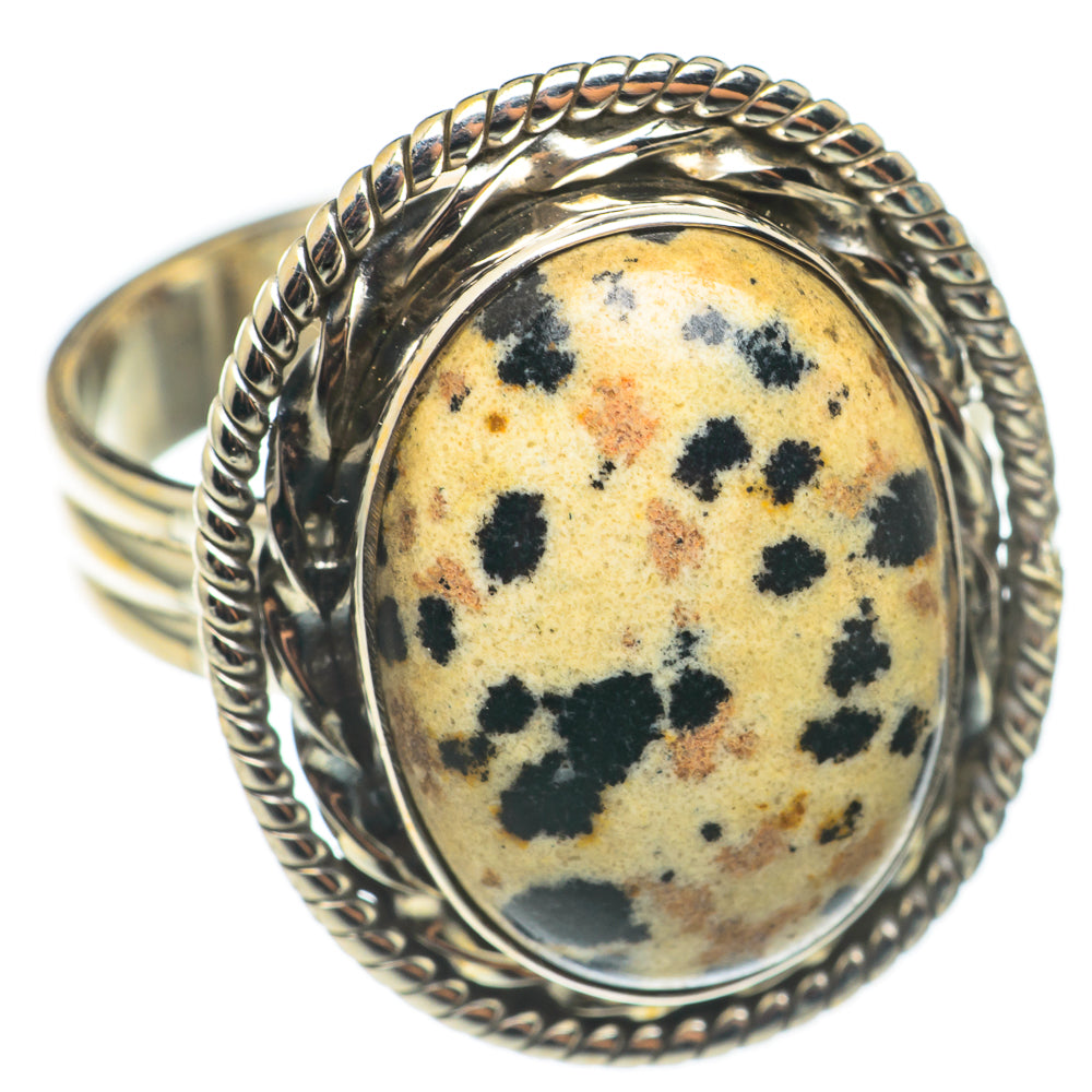 Dalmatian Jasper Rings handcrafted by Anasilvercos - RING68571