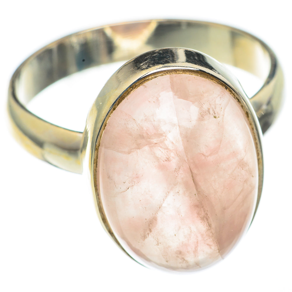 Rose Quartz Rings handcrafted by Anasilvercos - RING68576