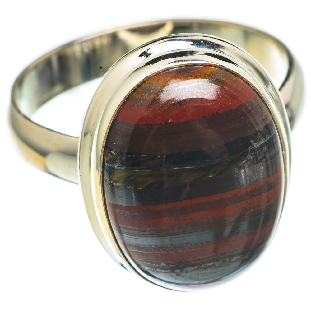 Red Tiger Iron Rings handcrafted by Anasilvercos - RING68598