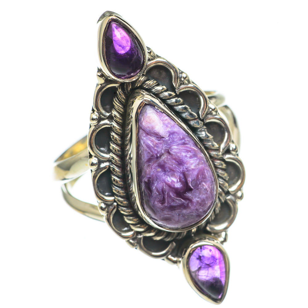 Seraphinite Rings handcrafted by Anasilvercos - RING68609