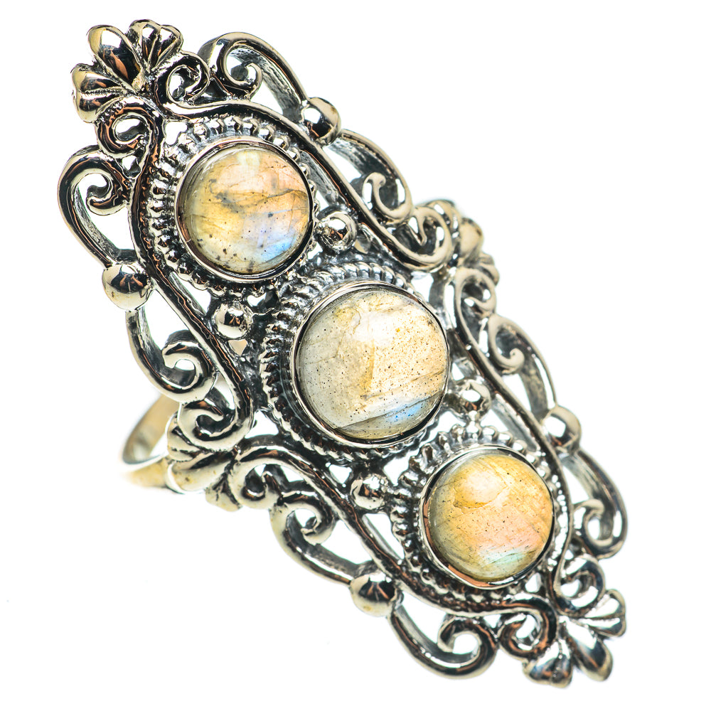 Labradorite Rings handcrafted by Anasilvercos - RING68622