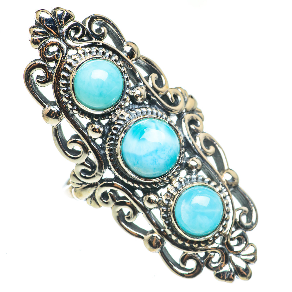 Larimar Rings handcrafted by Anasilvercos - RING68625