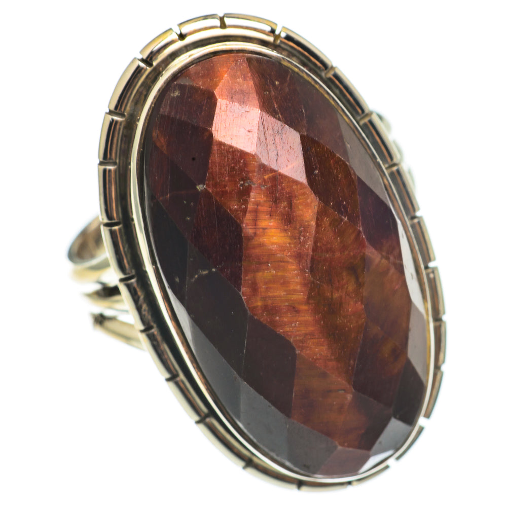Red Tiger Eye Rings handcrafted by Anasilvercos - RING68631