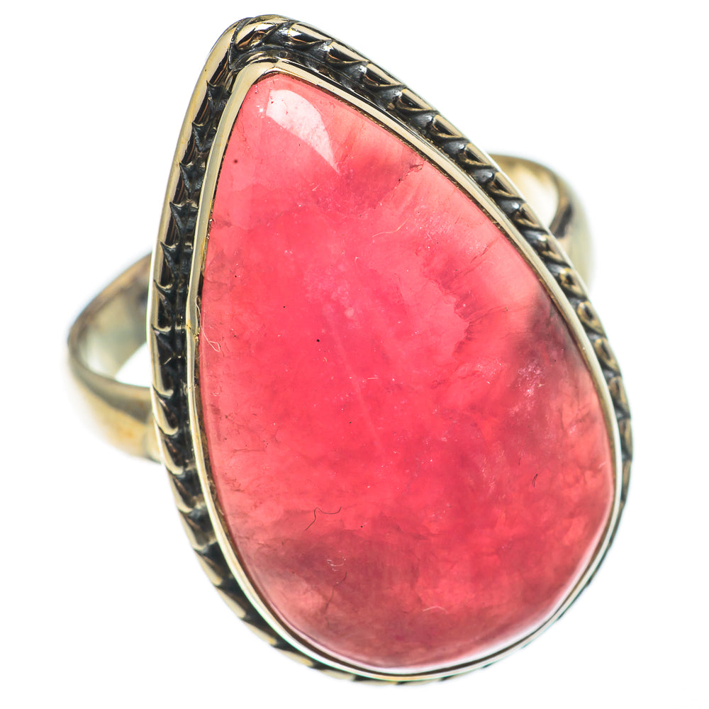 Pink Agate Rings handcrafted by Anasilvercos - RING68634