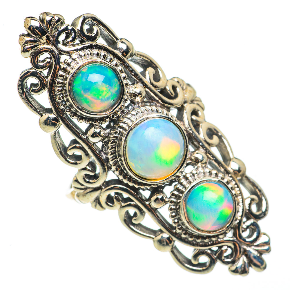Ethiopian Opal Rings handcrafted by Anasilvercos - RING68651
