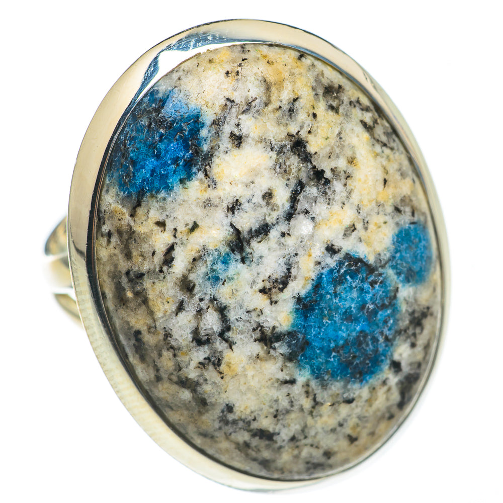 K2 Blue Azurite Rings handcrafted by Anasilvercos - RING68657
