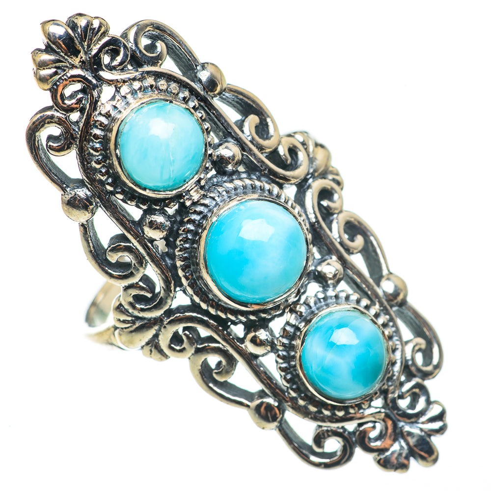 Larimar Rings handcrafted by Anasilvercos - RING68660