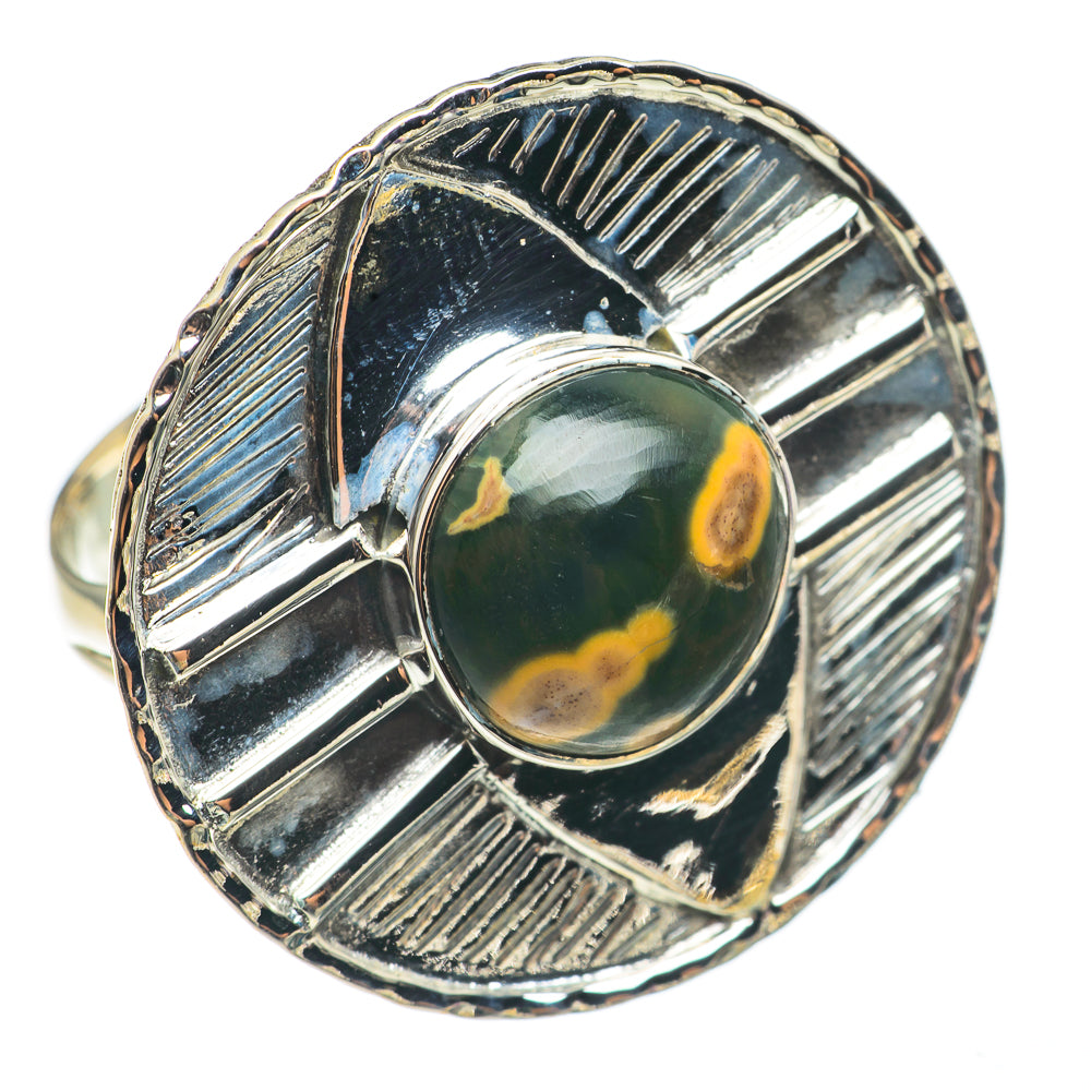 Ocean Jasper Rings handcrafted by Anasilvercos - RING68661
