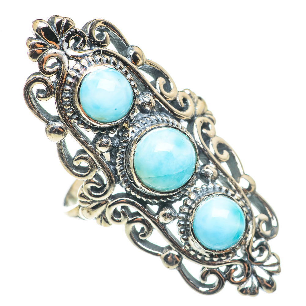 Larimar Rings handcrafted by Anasilvercos - RING68672