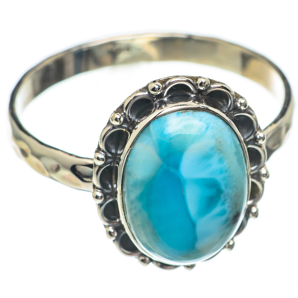 Larimar Rings handcrafted by Anasilvercos - RING68675