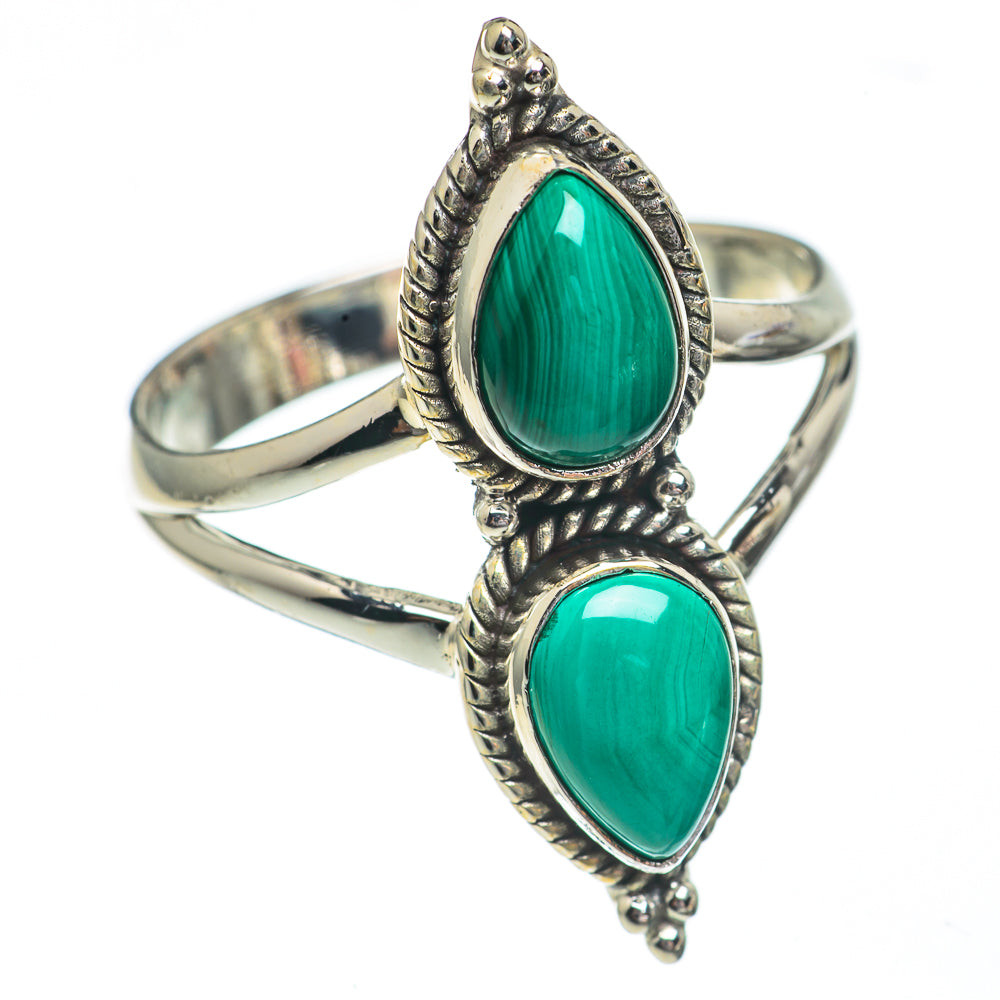 Malachite Rings handcrafted by Anasilvercos - RING68679