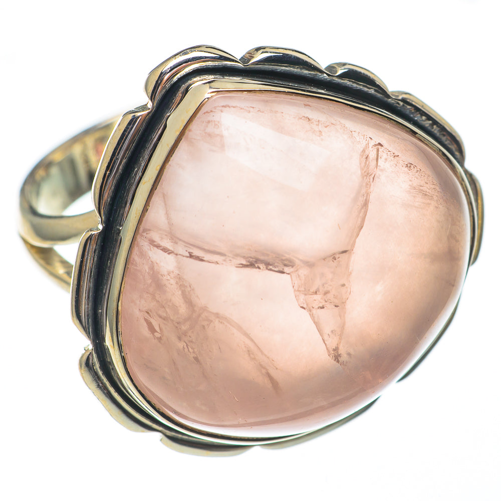 Rose Quartz Rings handcrafted by Anasilvercos - RING68689