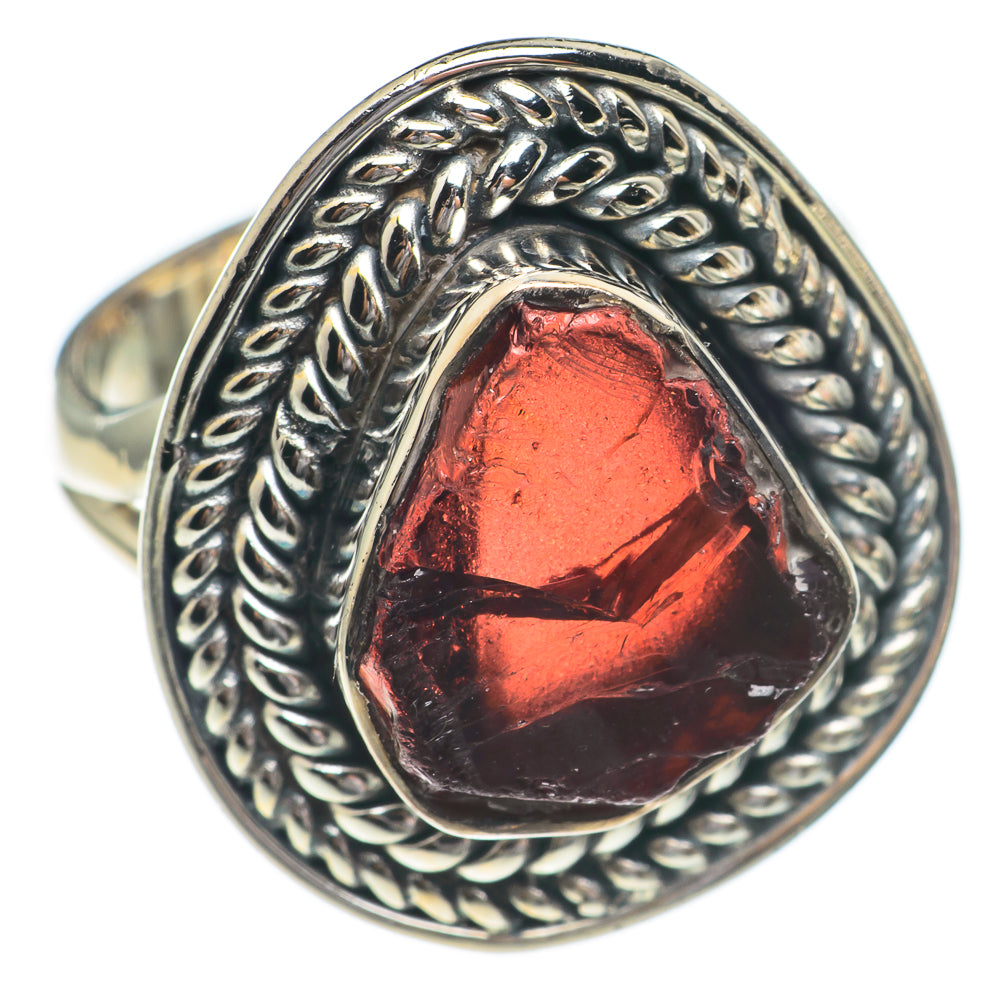 Garnet Rings handcrafted by Anasilvercos - RING68694