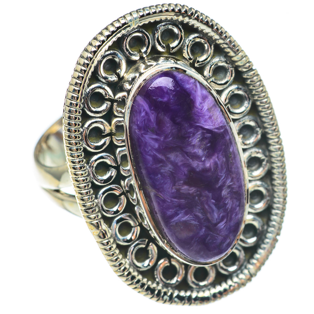 Charoite Rings handcrafted by Anasilvercos - RING68696