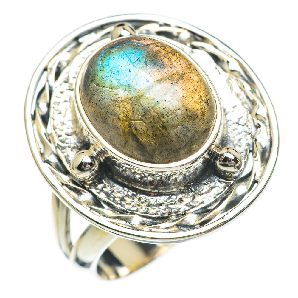 Labradorite Rings handcrafted by Anasilvercos - RING68709