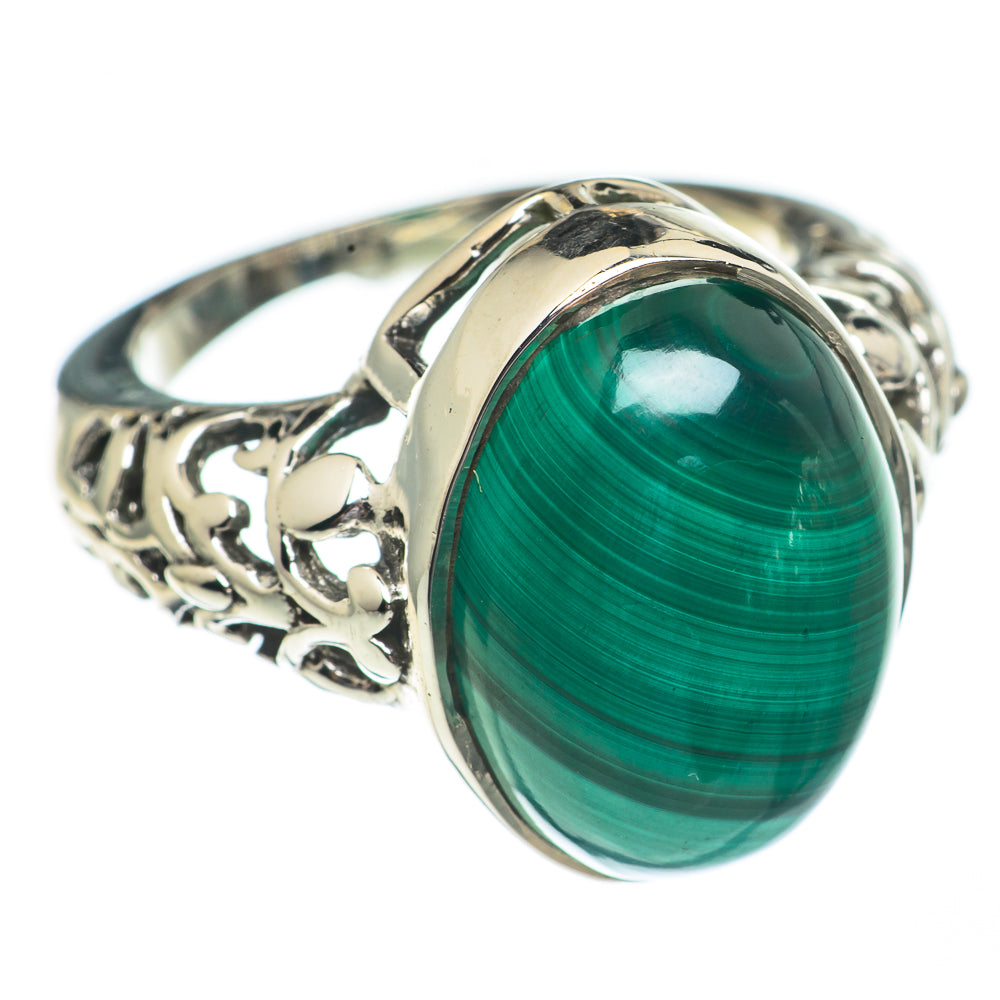 Malachite Rings handcrafted by Anasilvercos - RING68716