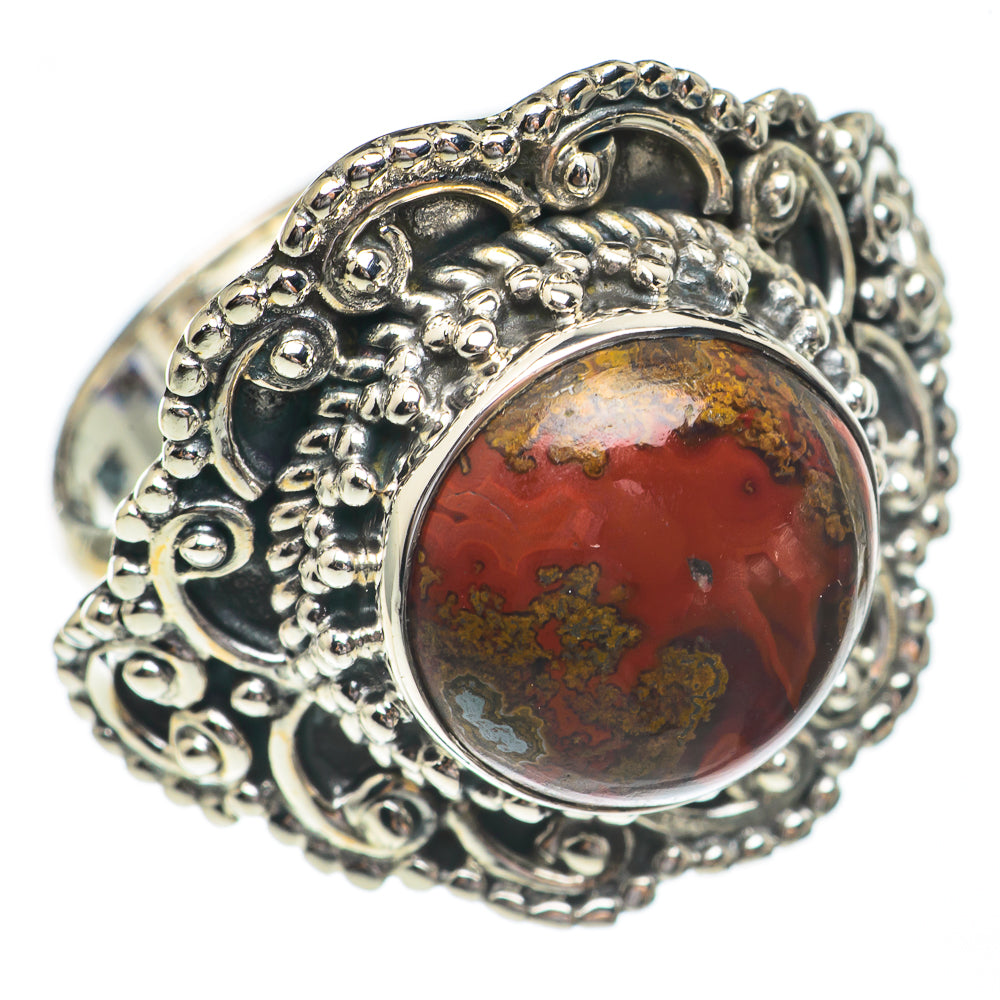 Mahogany Obsidian Rings handcrafted by Anasilvercos - RING68719