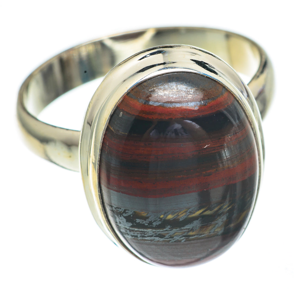 Red Tiger Iron Rings handcrafted by Anasilvercos - RING68720