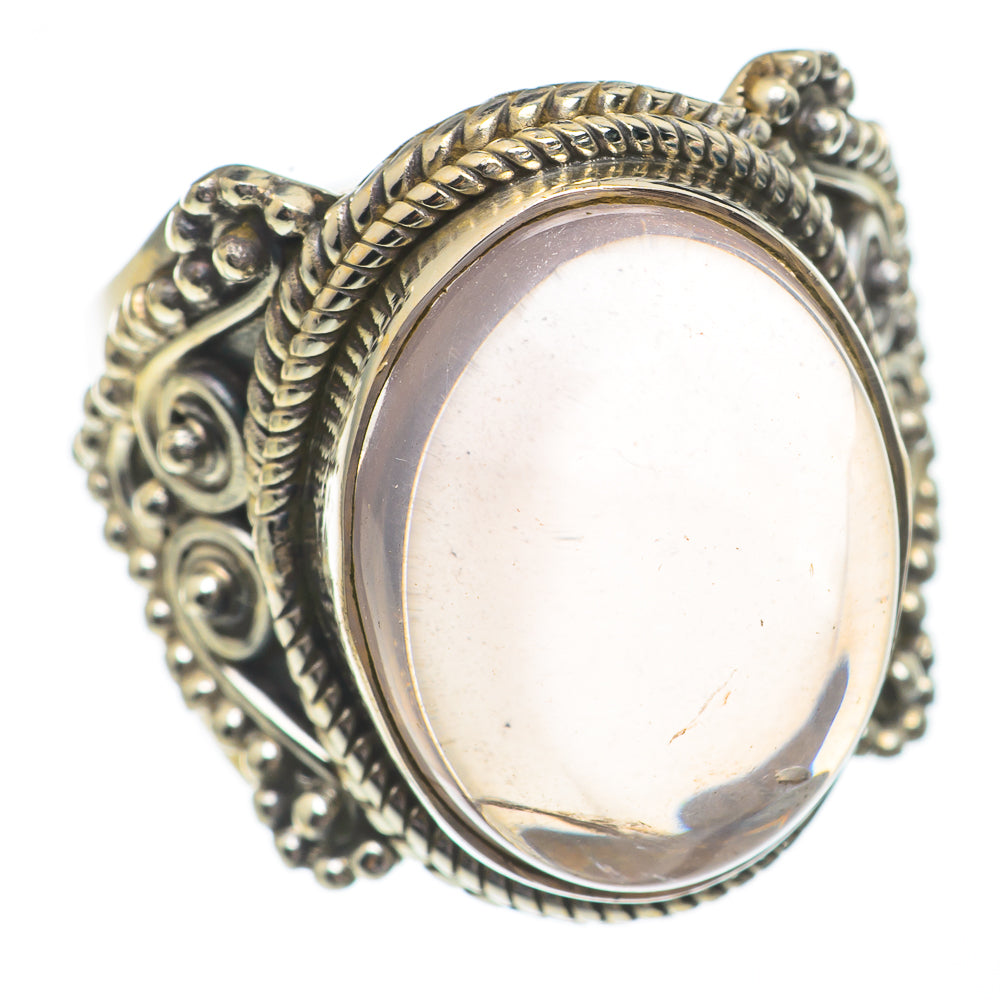 Rose Quartz Rings handcrafted by Anasilvercos - RING68726