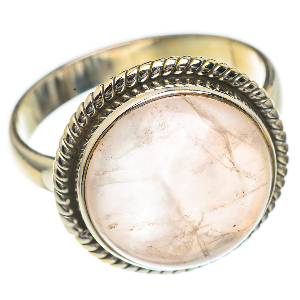 Rose Quartz Rings handcrafted by Anasilvercos - RING68727