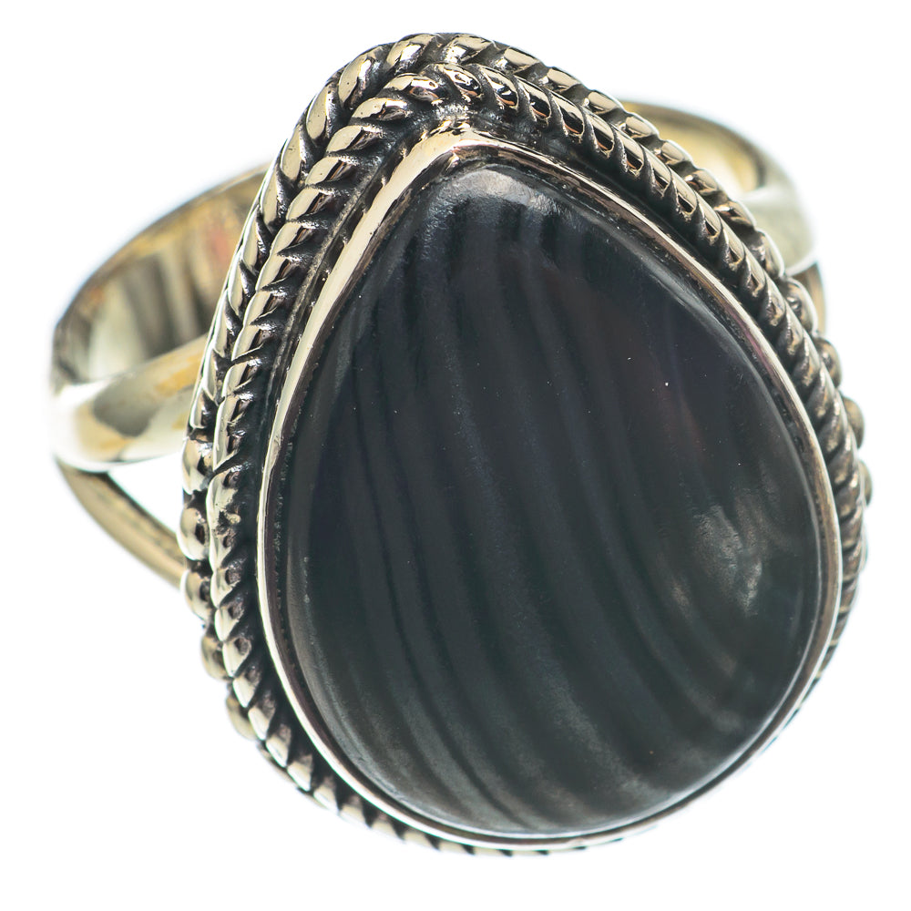 Psilomelane Dendrite Rings handcrafted by Anasilvercos - RING68736