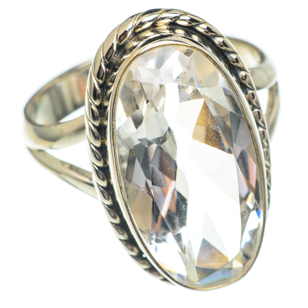 White Quartz Rings handcrafted by Anasilvercos - RING68738