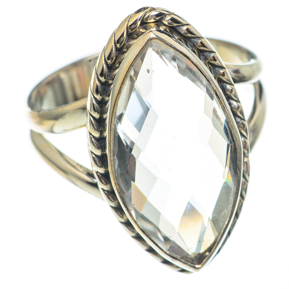 White Quartz Rings handcrafted by Anasilvercos - RING68740