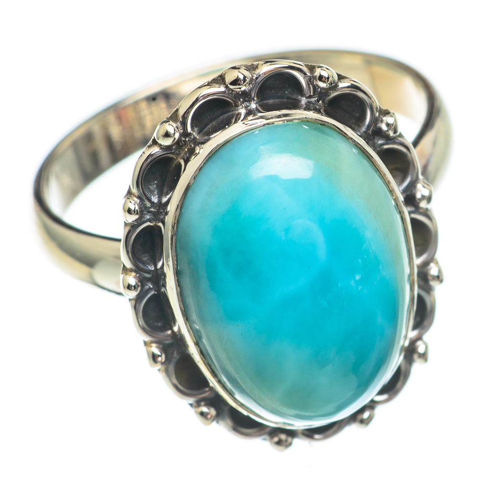Larimar Rings handcrafted by Anasilvercos - RING68743
