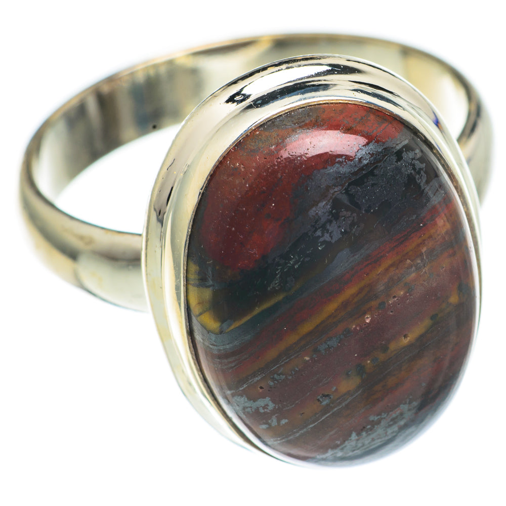 Red Tiger Iron Rings handcrafted by Anasilvercos - RING68754