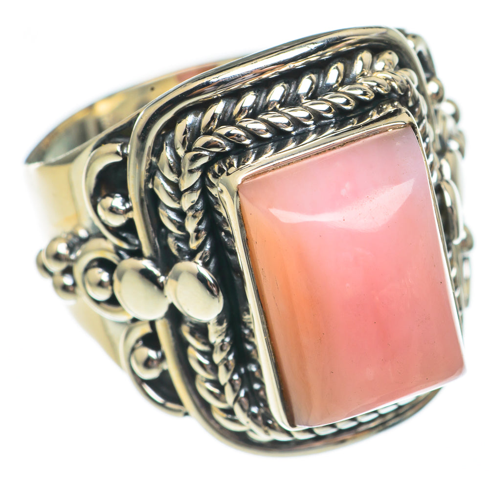 Pink Opal Rings handcrafted by Anasilvercos - RING68760