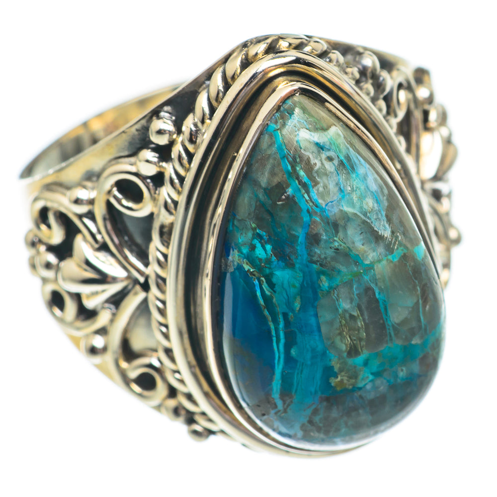 Chrysocolla Rings handcrafted by Anasilvercos - RING68776