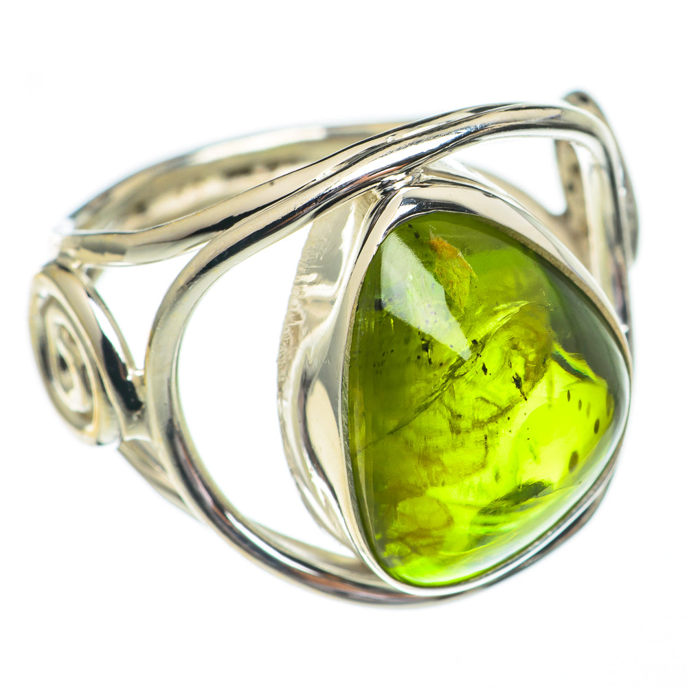 Green Tourmaline Rings handcrafted by Anasilvercos - RING68780