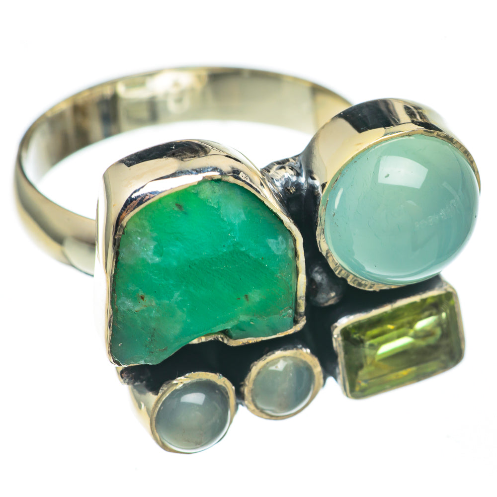 Chrysoprase Rings handcrafted by Anasilvercos - RING68781