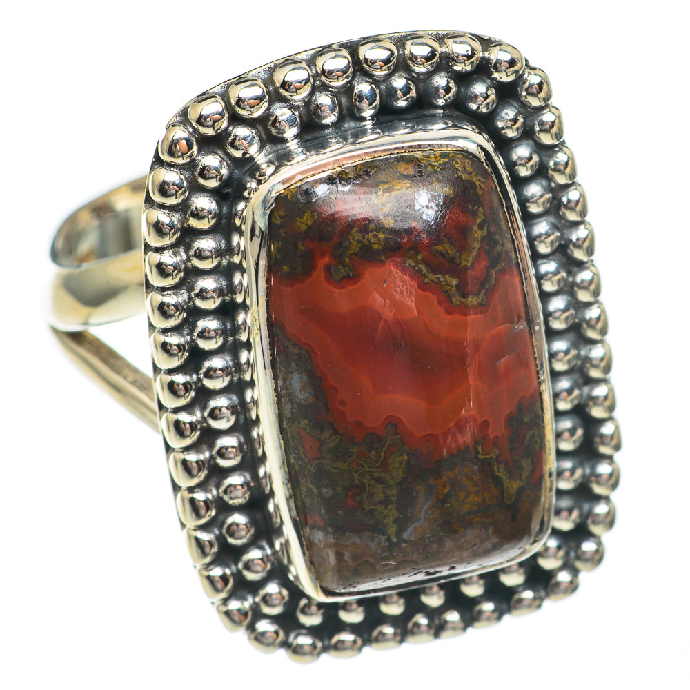 Mahogany Obsidian Rings handcrafted by Anasilvercos - RING68784