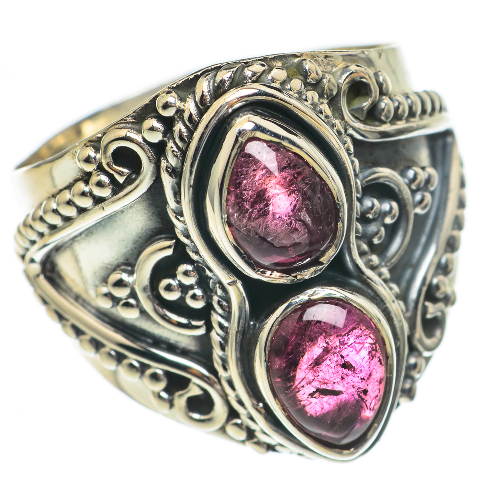 Pink Tourmaline Rings handcrafted by Anasilvercos - RING68790