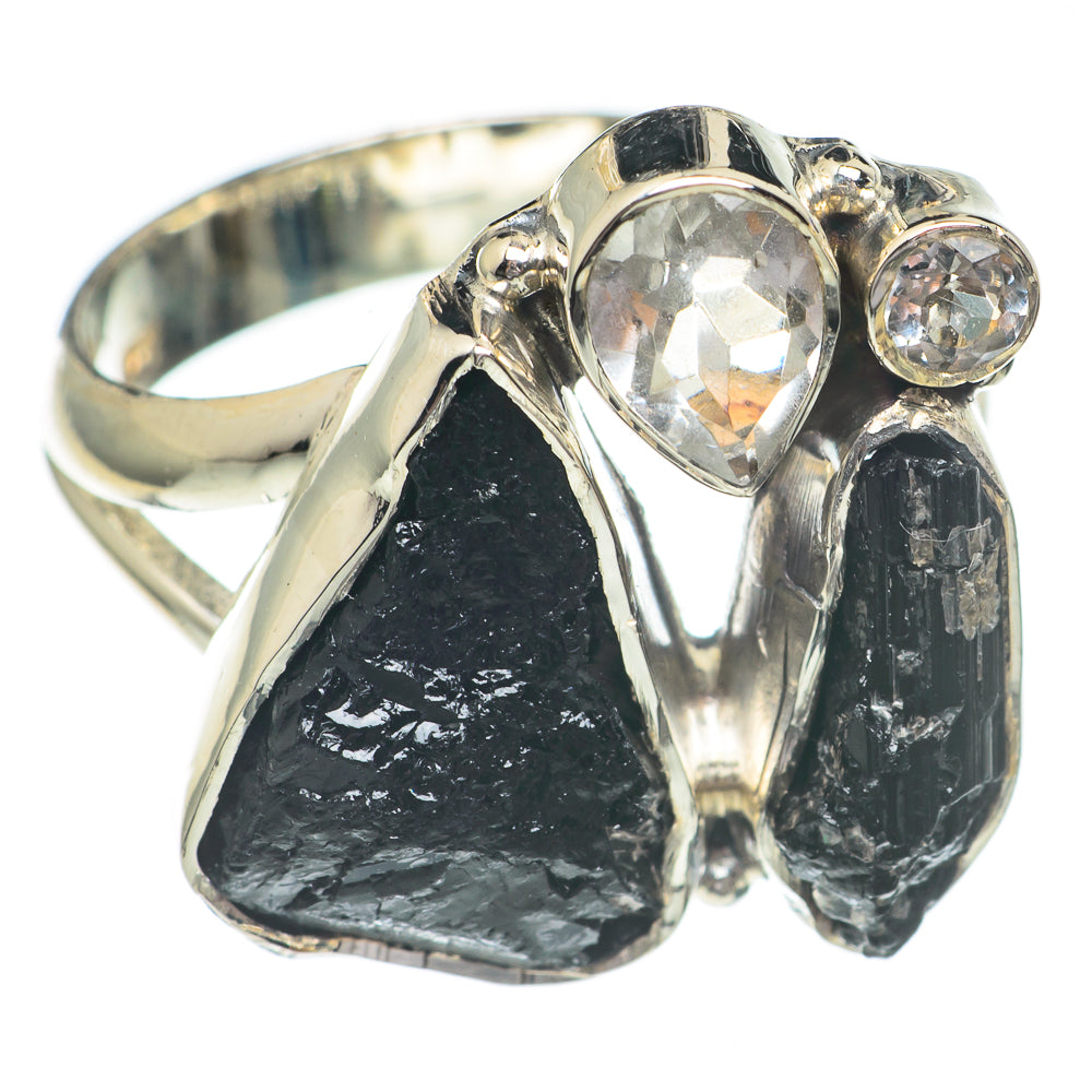 Black Tourmaline Rings handcrafted by Anasilvercos - RING68800