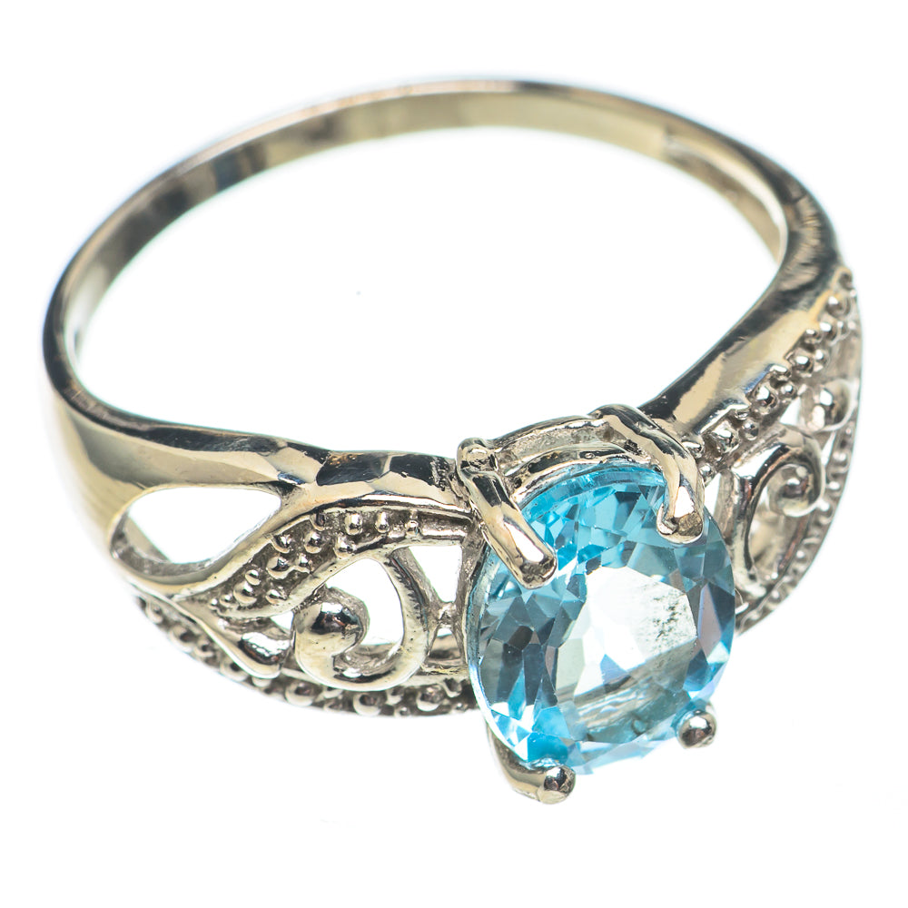 Blue Topaz Rings handcrafted by Anasilvercos - RING68872