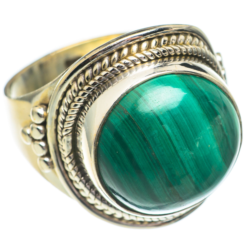 Malachite Rings handcrafted by Anasilvercos - RING68877