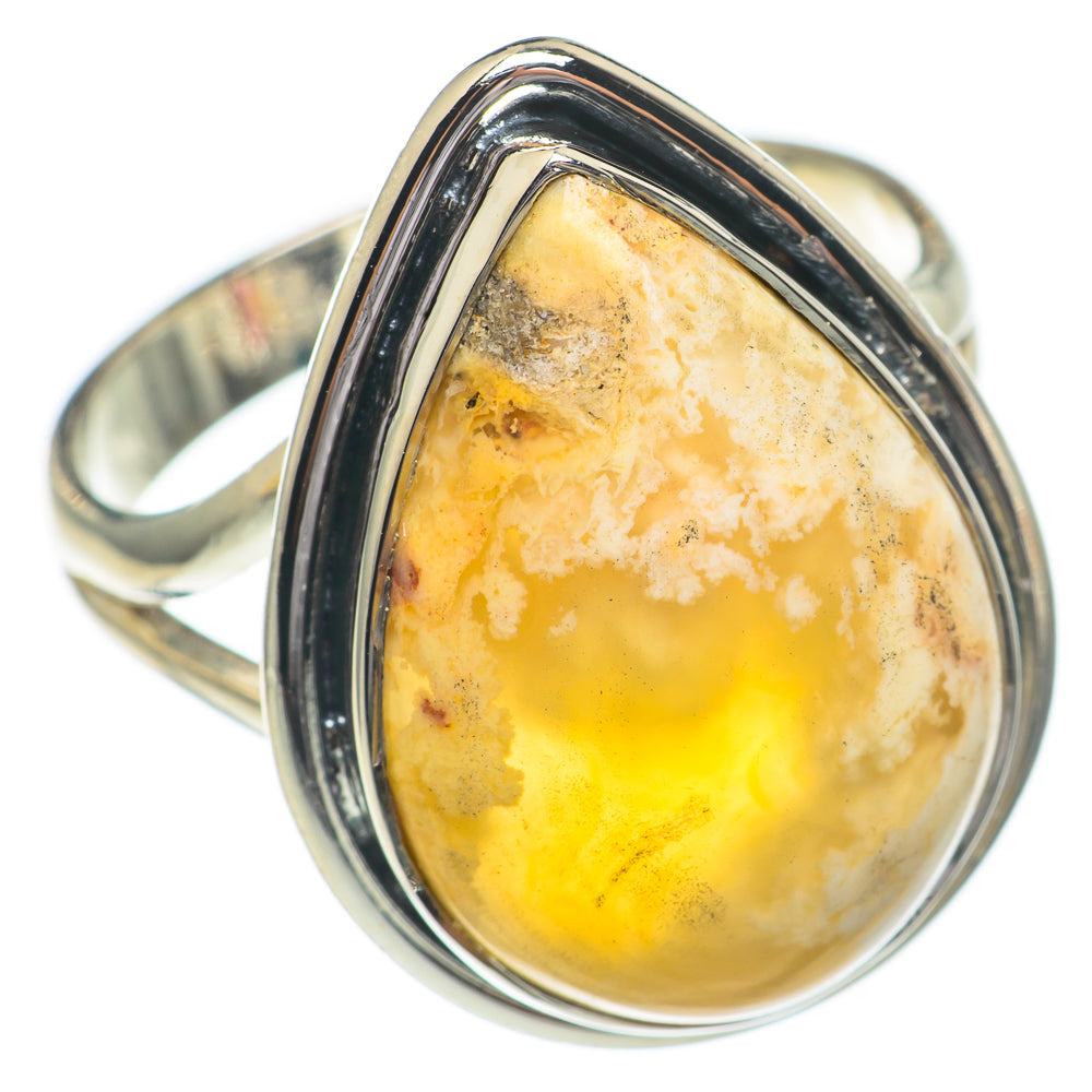 Plume Agate Rings handcrafted by Anasilvercos - RING68883