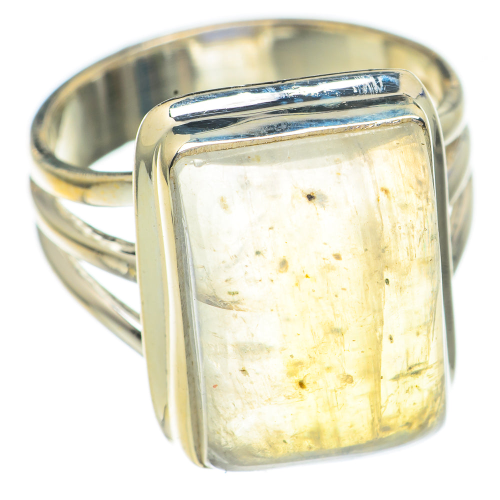 Rainbow Moonstone Rings handcrafted by Anasilvercos - RING68899