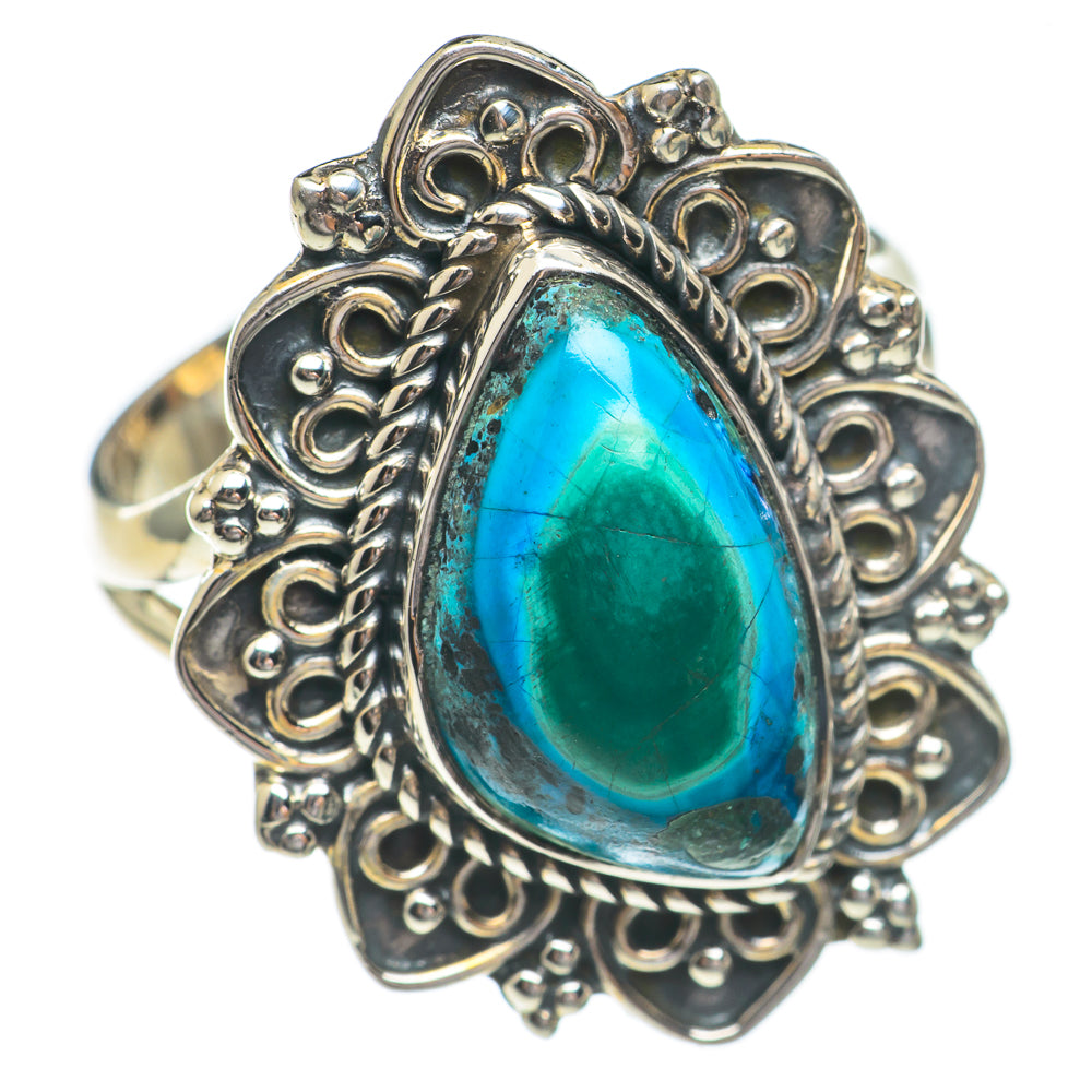 Chrysocolla Rings handcrafted by Anasilvercos - RING68902