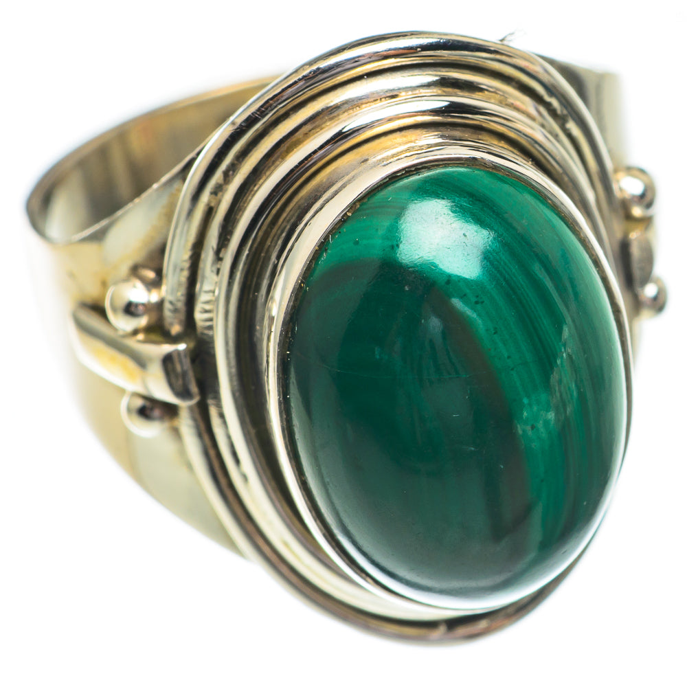 Malachite Rings handcrafted by Anasilvercos - RING68907