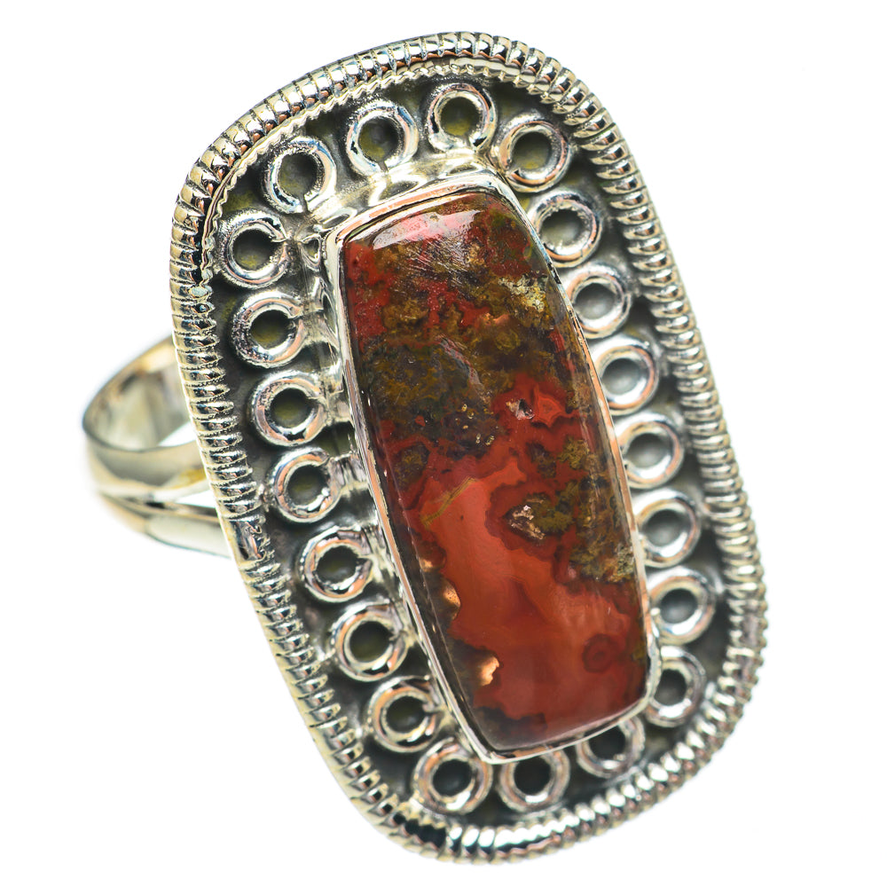 Mahogany Obsidian Rings handcrafted by Anasilvercos - RING68909