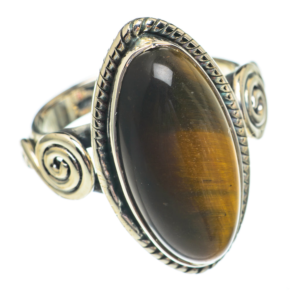 Tiger Eye Rings handcrafted by Anasilvercos - RING68912