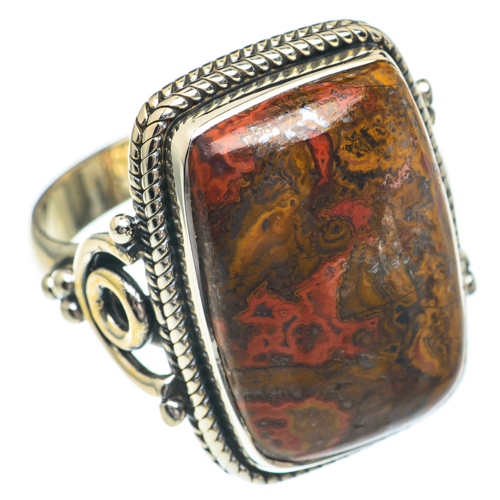 Mahogany Obsidian Rings handcrafted by Anasilvercos - RING68935