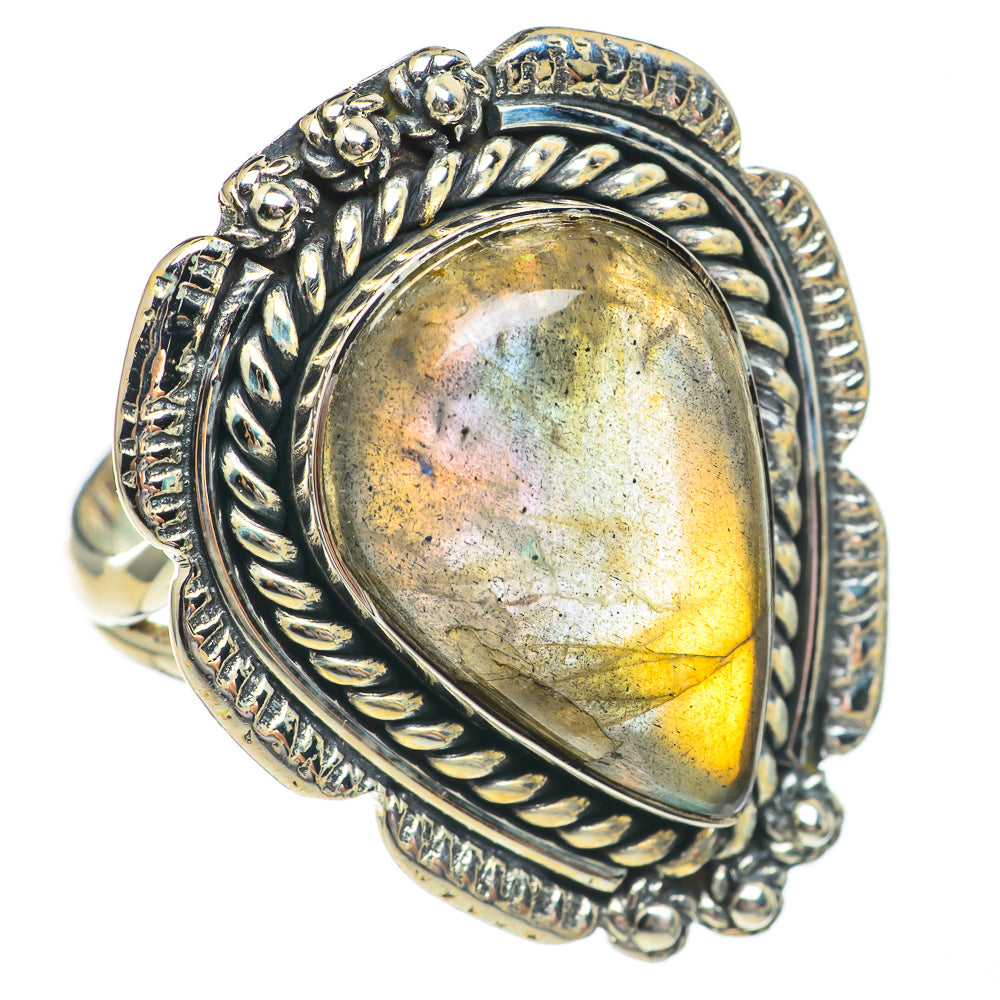 Labradorite Rings handcrafted by Anasilvercos - RING68952