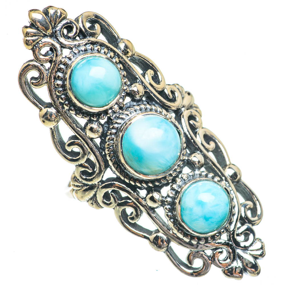 Larimar Rings handcrafted by Anasilvercos - RING68959