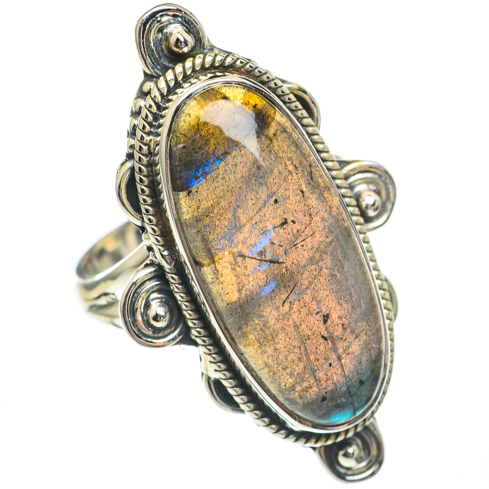 Labradorite Rings handcrafted by Anasilvercos - RING68962