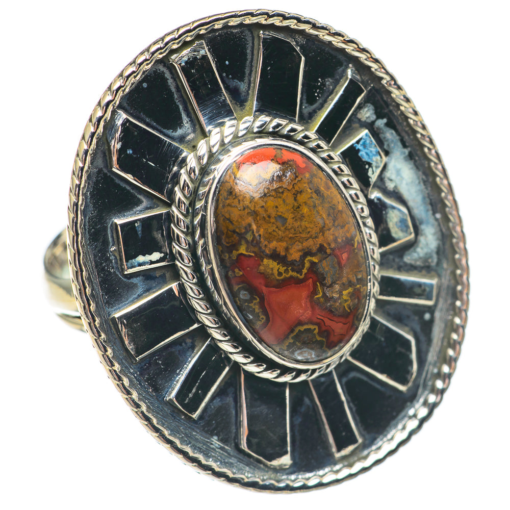 Mahogany Obsidian Rings handcrafted by Anasilvercos - RING68969