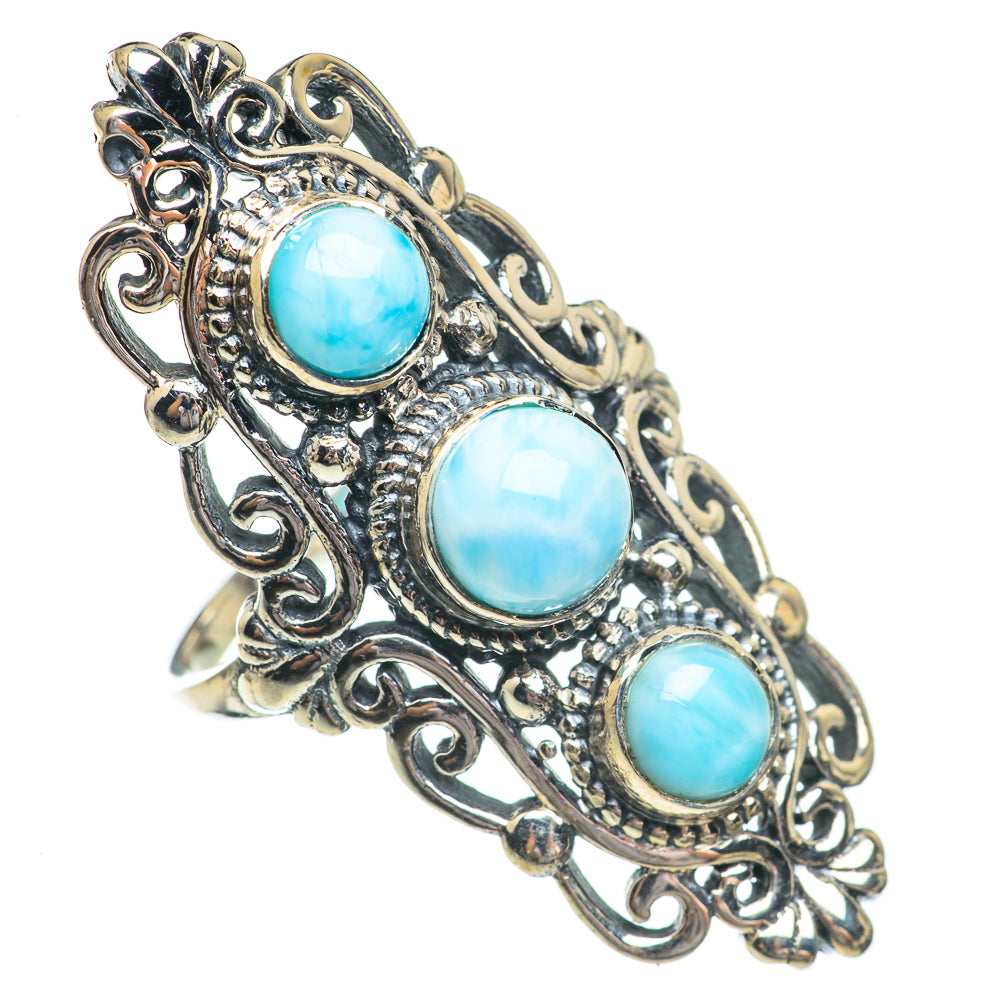 Larimar Rings handcrafted by Anasilvercos - RING68982